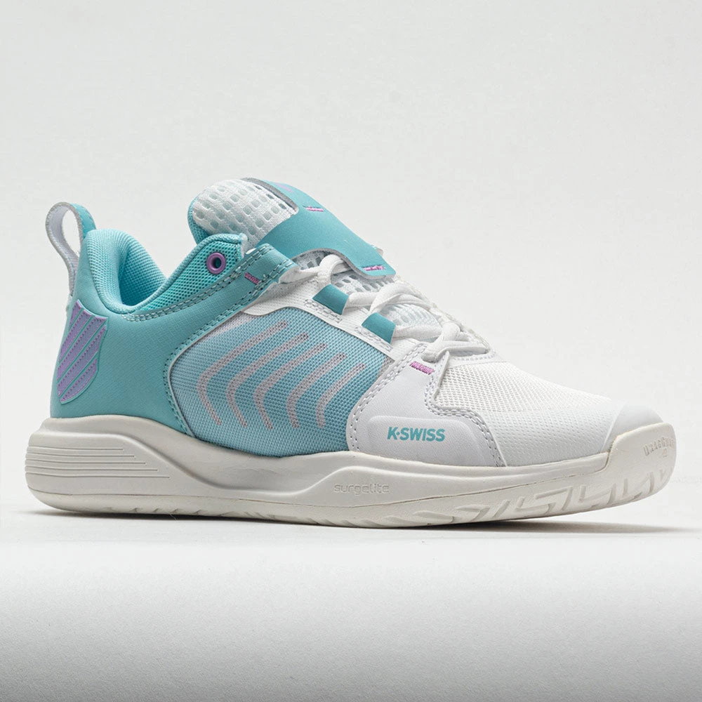 K-Swiss Ultrashot Team Women's Brilliant White/Angel Blue/Sheer Lilac - Image 5