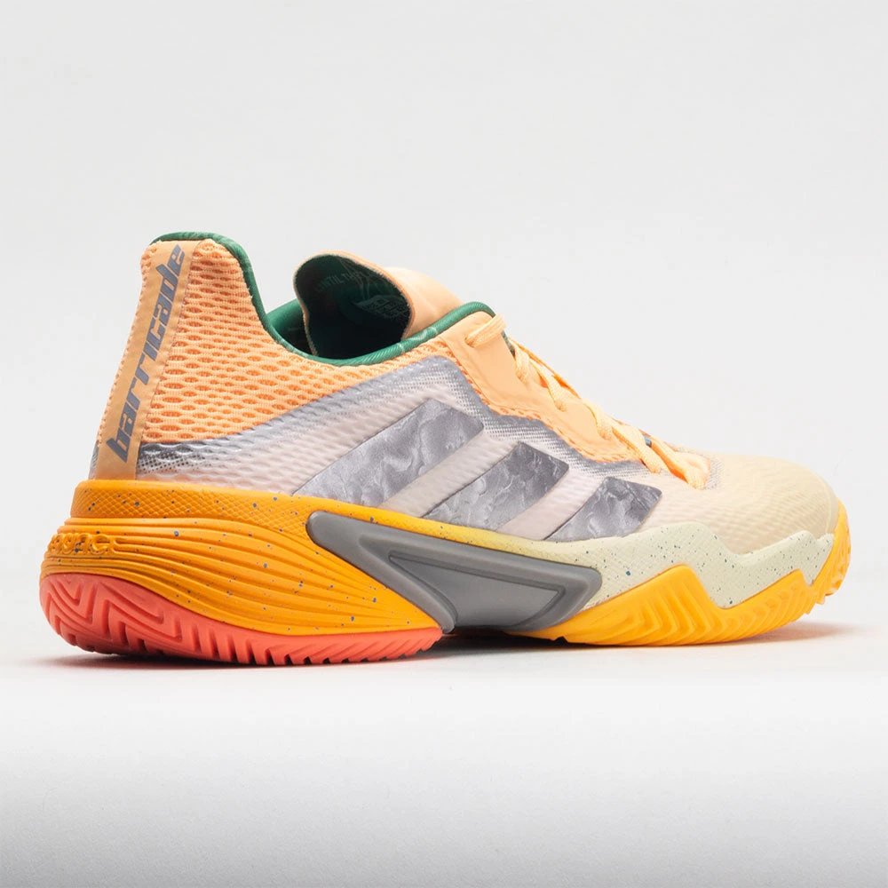 Adidas Barricade Men's White TInt/Taupe Metallic/Acid Orange - Image 6