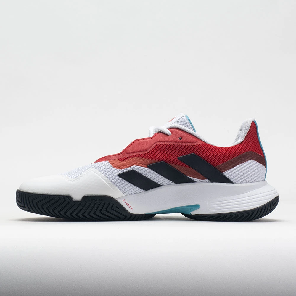 Adidas CourtJam Control Men's White/Black/Better Scarlet - Image 2