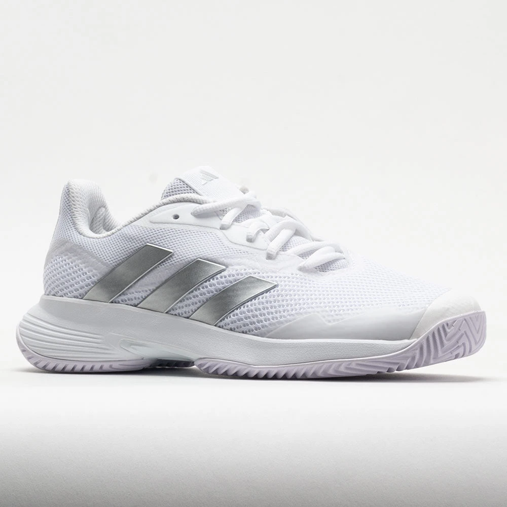 Adidas CourtJam Control Women's White/Silver Metallic/White - Image 5