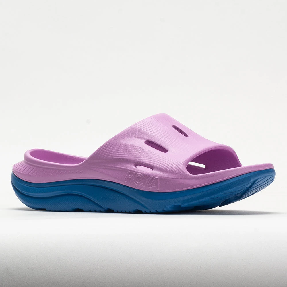 HOKA Ora Recovery Slide 3 Unisex Cyclamen/Coastal Sky - Image 5